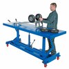 Vestil Long Deck Cart 4000lb 96 x 30 Poly-On-Steel Casters LDLT-3096-4